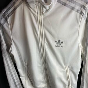 Adidas White Track Jacket